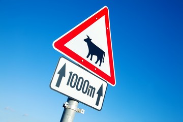 Cow sign