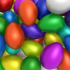 Colorful easter eggs