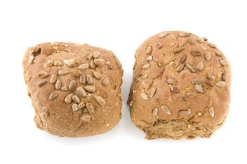Healthy brown bread rolls