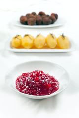 Swedish Kottbullar meatball with brunsas sauce, boiled potatoes