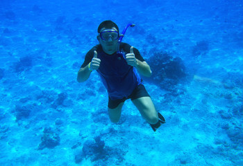 Underwater diving in Red Sea