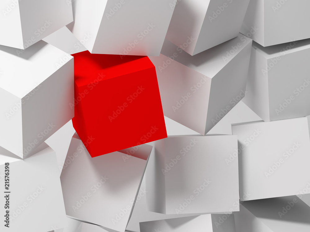 Poster cubes. abstract background