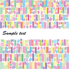 Abstract rainbow colors banner on white background