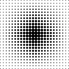 Black Halftone Dots Background