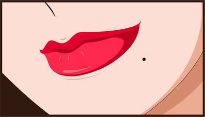 Woman's lips