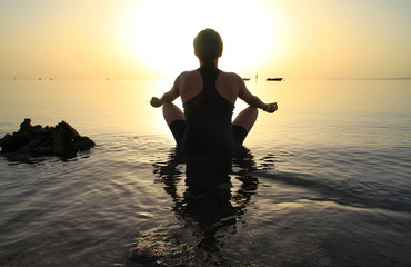Meditation in Red Sea