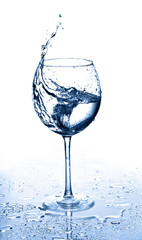 Splash in glass