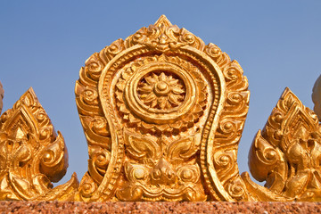 Fototapeta na wymiar Native Thai style molding art
