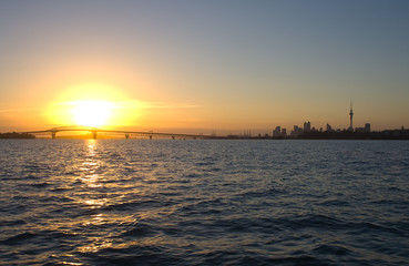 Auckland City and Harbour Sunrise