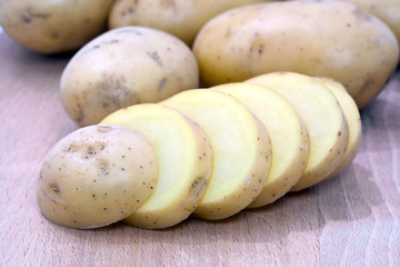 Pomme de terre tranchée