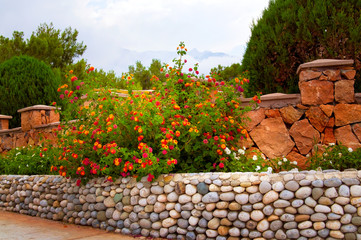 Cloudy day in resort . Turkey.