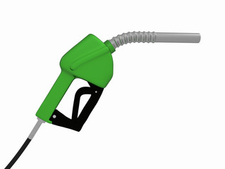 a 3d green gas pump