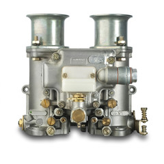 Italian automobile carburetor, isolated with clipping path