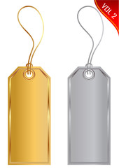 Gold and silver tags