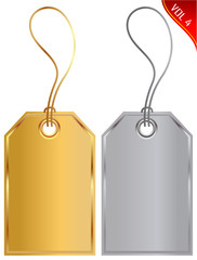 Gold and silver tags