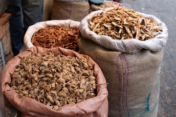 Indian spices at the market