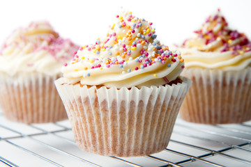 Homemade Cupcakes Closeup
