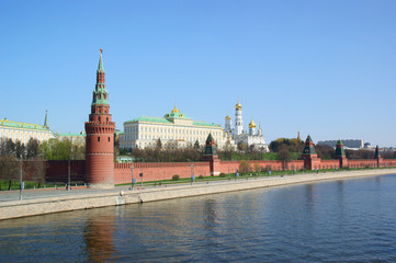 Obraz premium Kremlin's tower in Moscow, Russia
