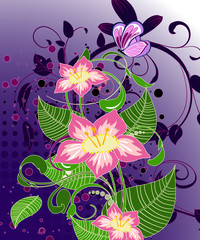 abstract floral pattern