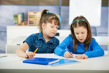 Children learning in classroom