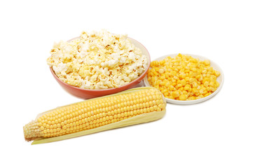 Fresh corn, preserved corn and popcorn