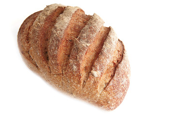 isolated rye bread