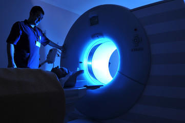 A series of a Magnetic Resonance Imaging machine – MRI - obrazy, fototapety, plakaty