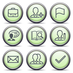 Icons with green buttons 1