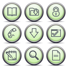 Icons with green buttons 6