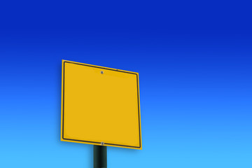 road sign blank