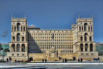 Fototapeta na wymiar Dom rząd w Baku, Azerbejdżan