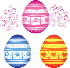 Set of Easter eggs