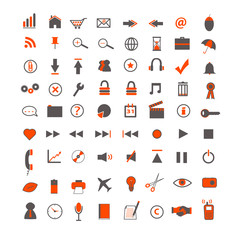 Orange Web and Business Icons