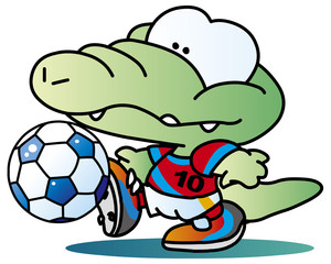 サッカー　マスコットキャラクター Crocodile　わに