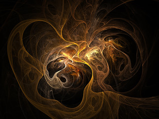 rendered fractal that looks like deep space nebula