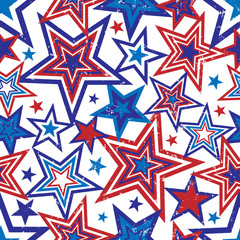 Patriotic Stars Illustration - 21612945