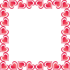 Valentine Hearts Border