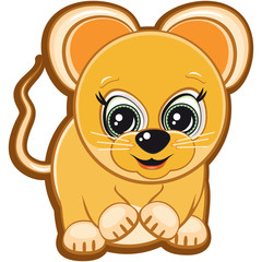 Little mouse - one of the symbols of the horoscope