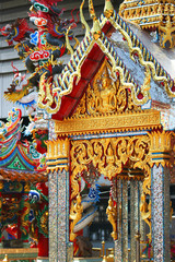 Fototapeta na wymiar Buddhist temple in Bangkok, Thailand.
