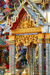 Buddhist temple in Bangkok, Thailand.