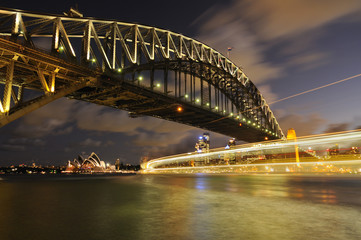 Harbor Bridge and ferry