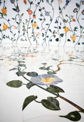 Wall and floor decoration in Sheikh Zayed Mosque, Abu Dhabi