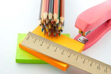 stationery isolated on a white background