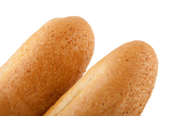 bread loaf isolated on white