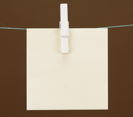 Blank post-it paper note