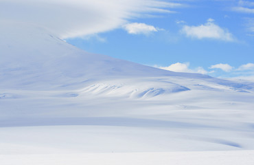 Slope of Mount Erebus, Antarctica - obrazy, fototapety, plakaty