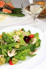 Dinner in the restaurant