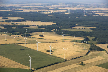 Luftbild Windparkanlage