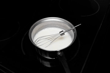 whisking cream