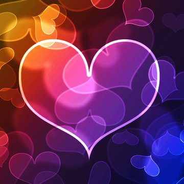 beautiful heart shape background